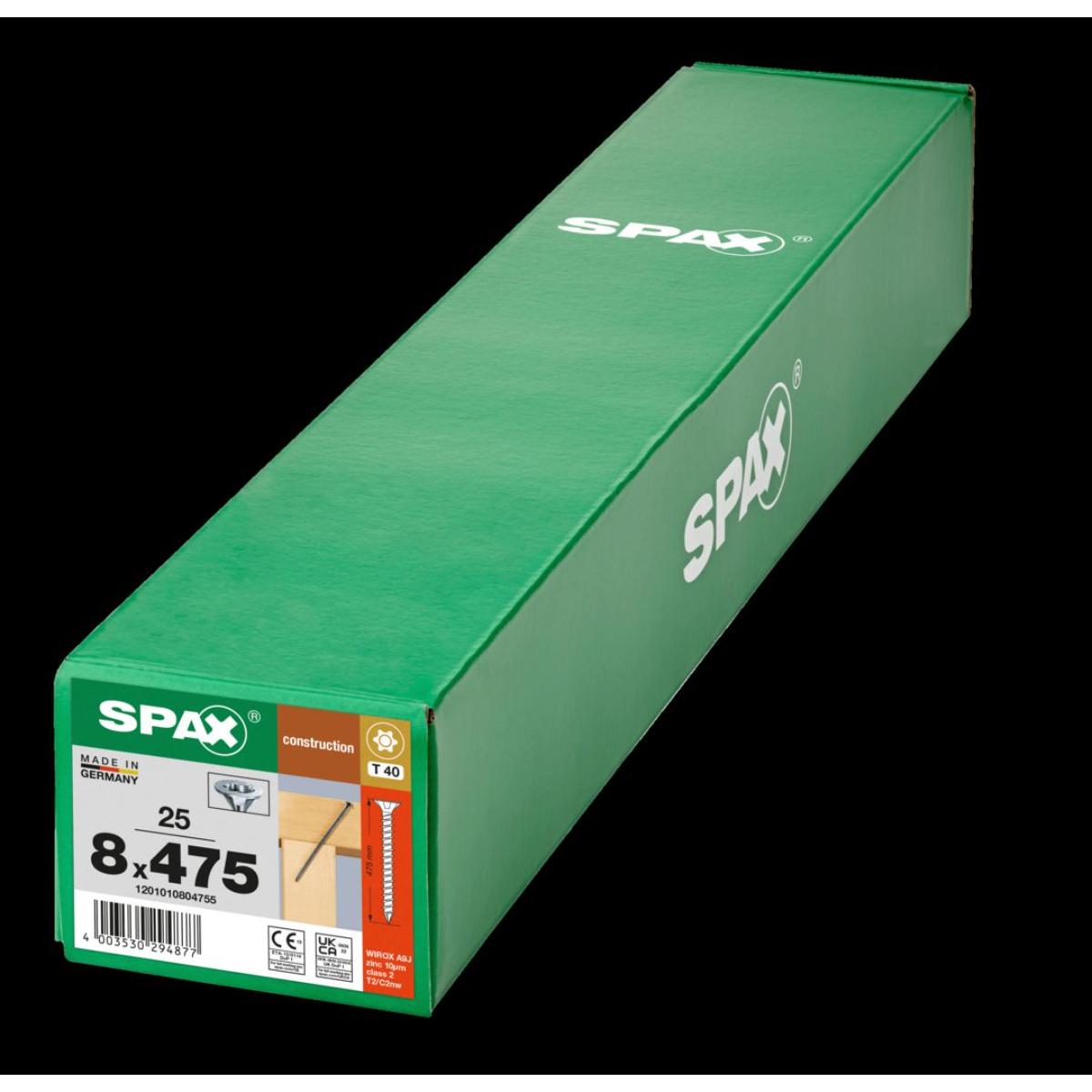 SPAX-S SENKMULTIKOPF T-STAR PLUS T40 VOLLGEWINDE CUT WIROX 25 Stück