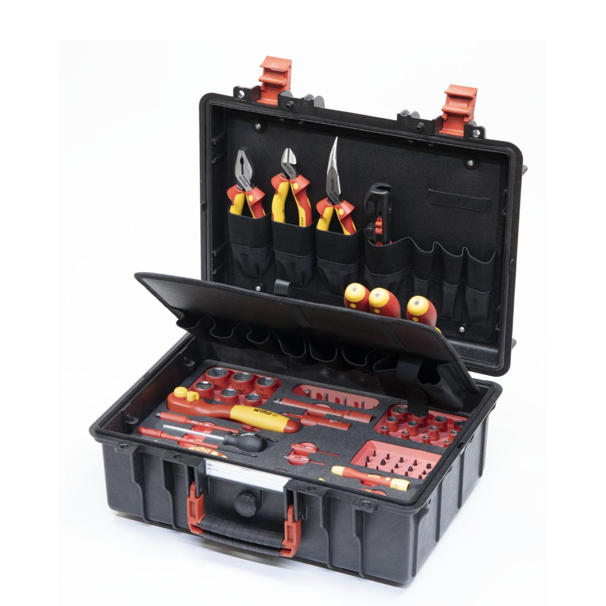 Wiha Werkzeugkoffer Set L eMobility 62-teilges Set