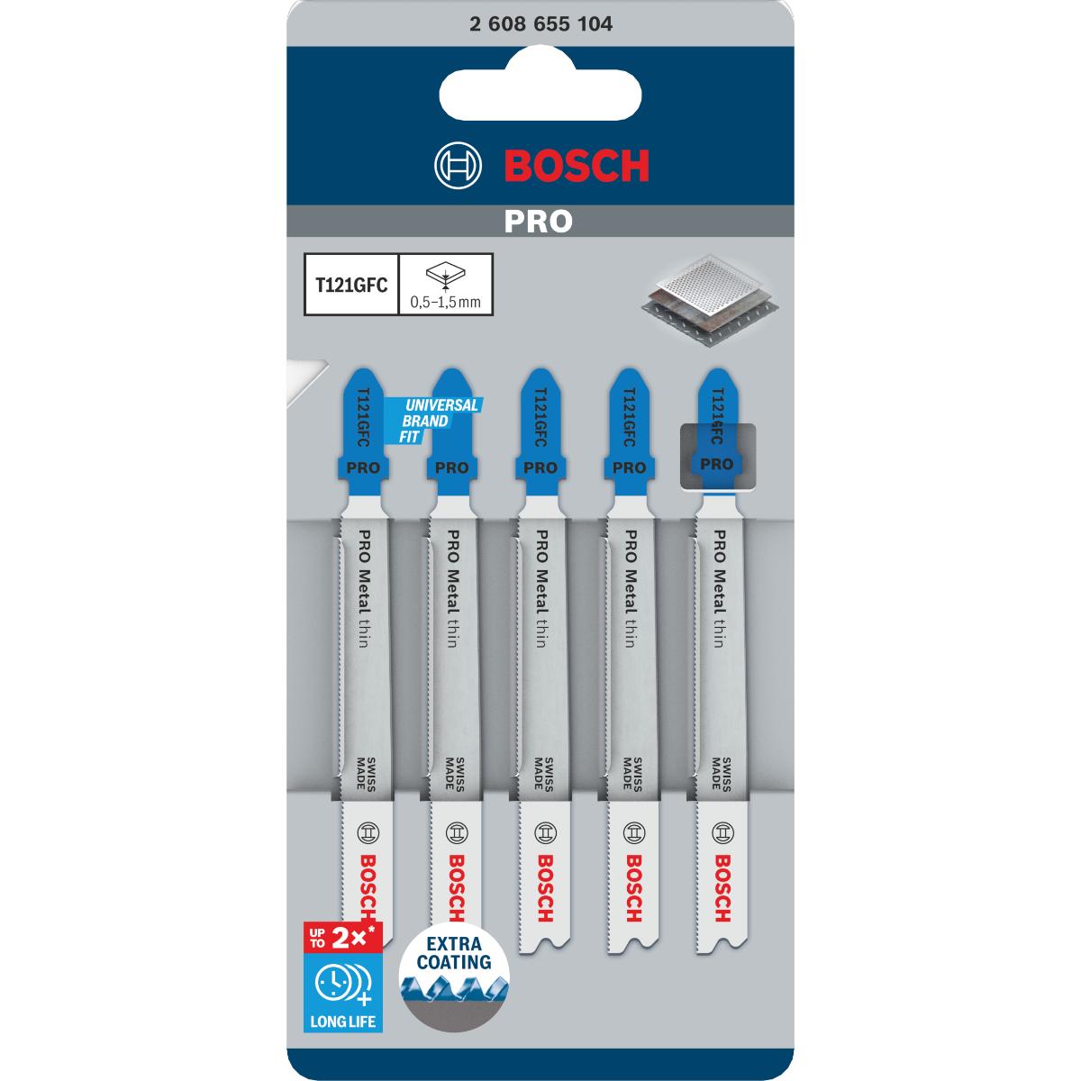 Bosch PRO Metal thin T121GFC Stichsägeblatt,92 mm