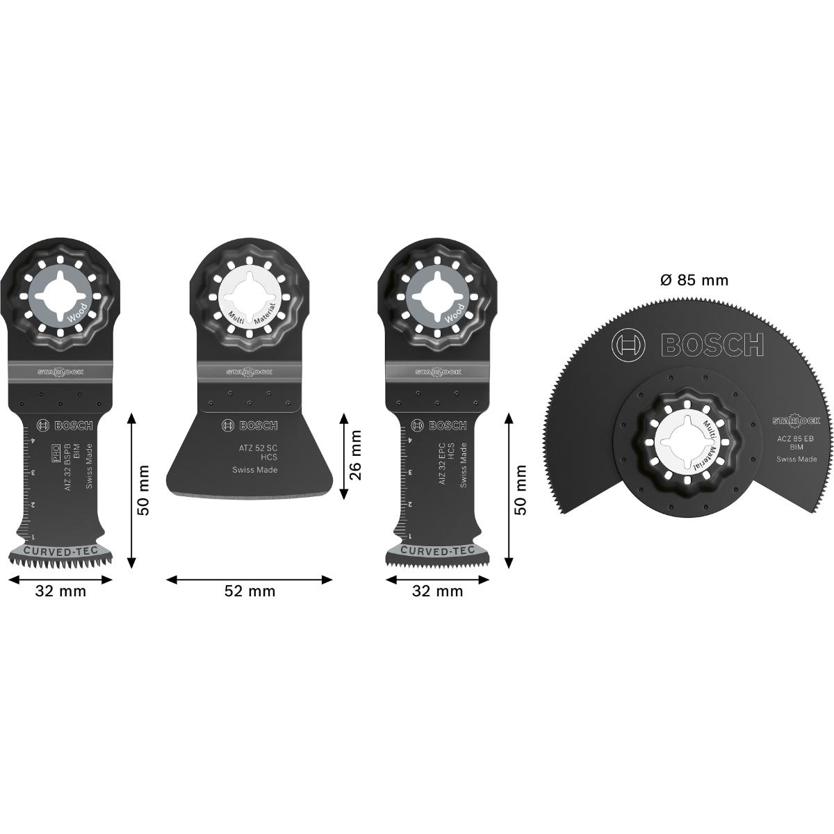 Bosch Boden und Installations Set, 4-teiliges Set