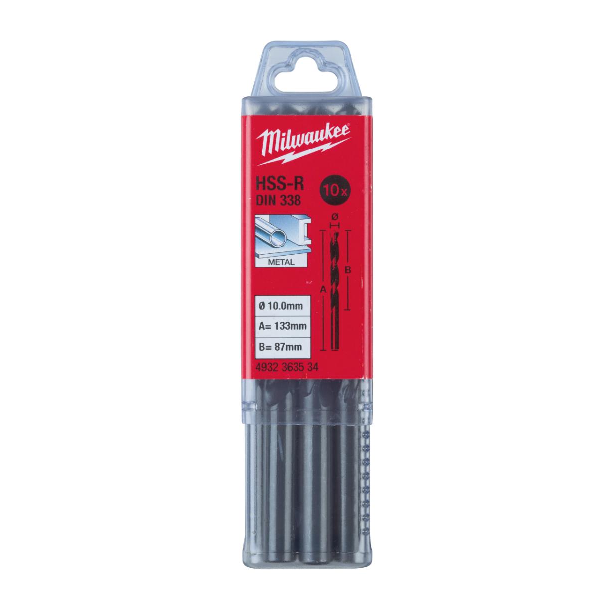 Milwaukee - METALLBOHRER HSS-R 10.0X133MM (10) - 4932363534