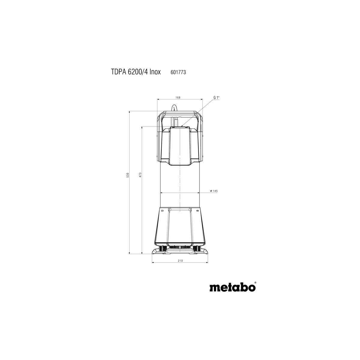Metabo Tauchdruckpumpe TDPA 6200/4 Inox - Karton