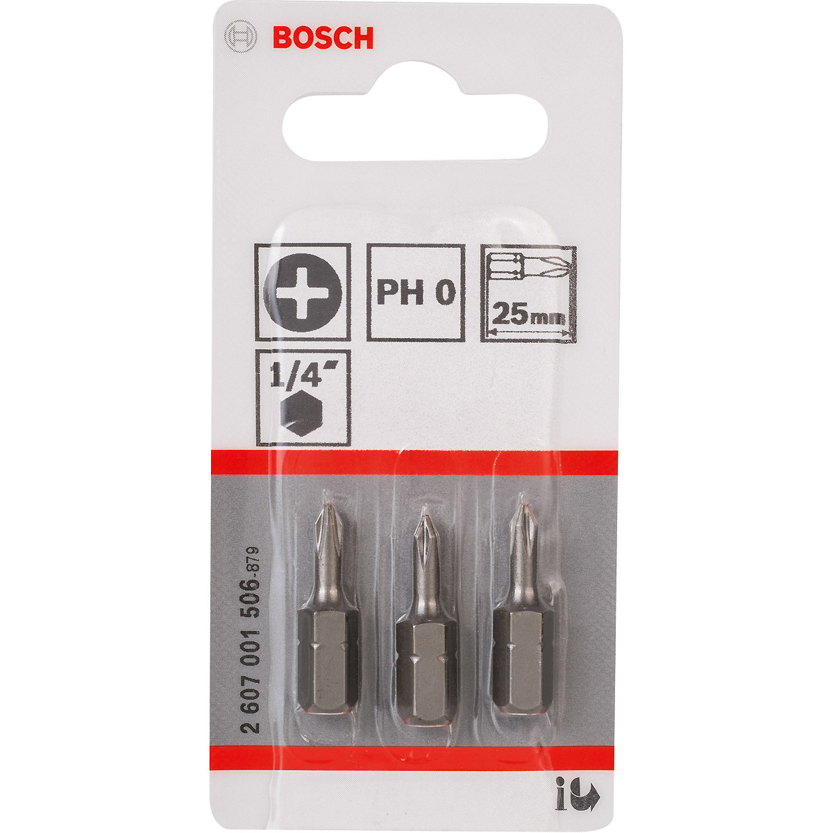 Bosch Schrauberbit Extra-Hart, Kreuzschlitz PH0, 25mm Länge