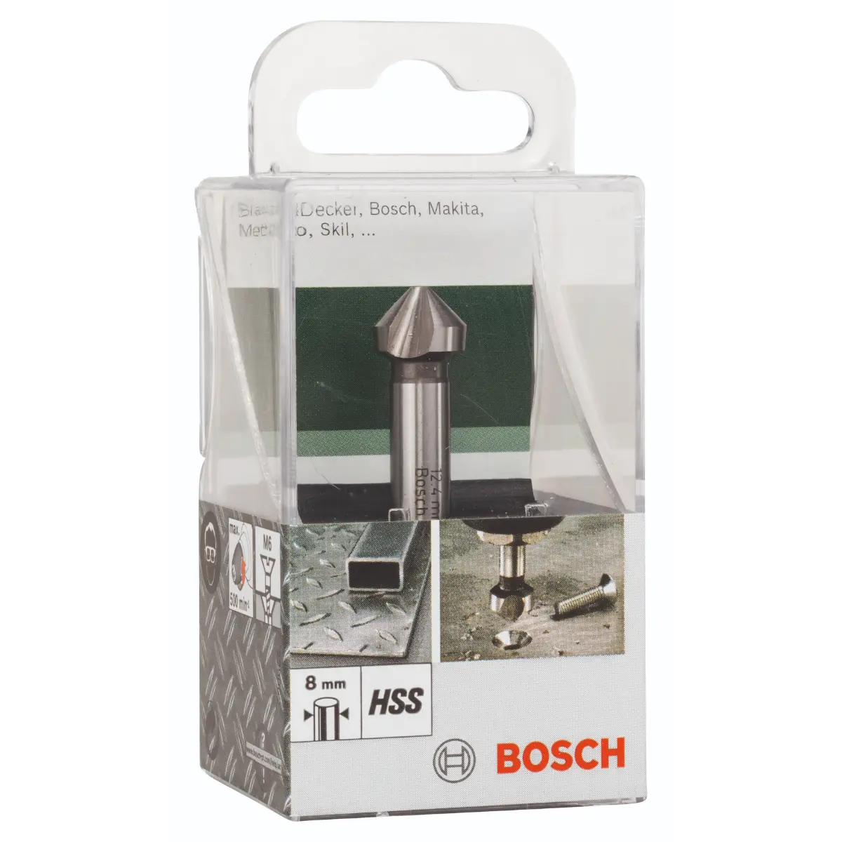 Bosch Kegelsenker HSS 3-Schneiden, DIN 335 D= 12,4 mm, M 6