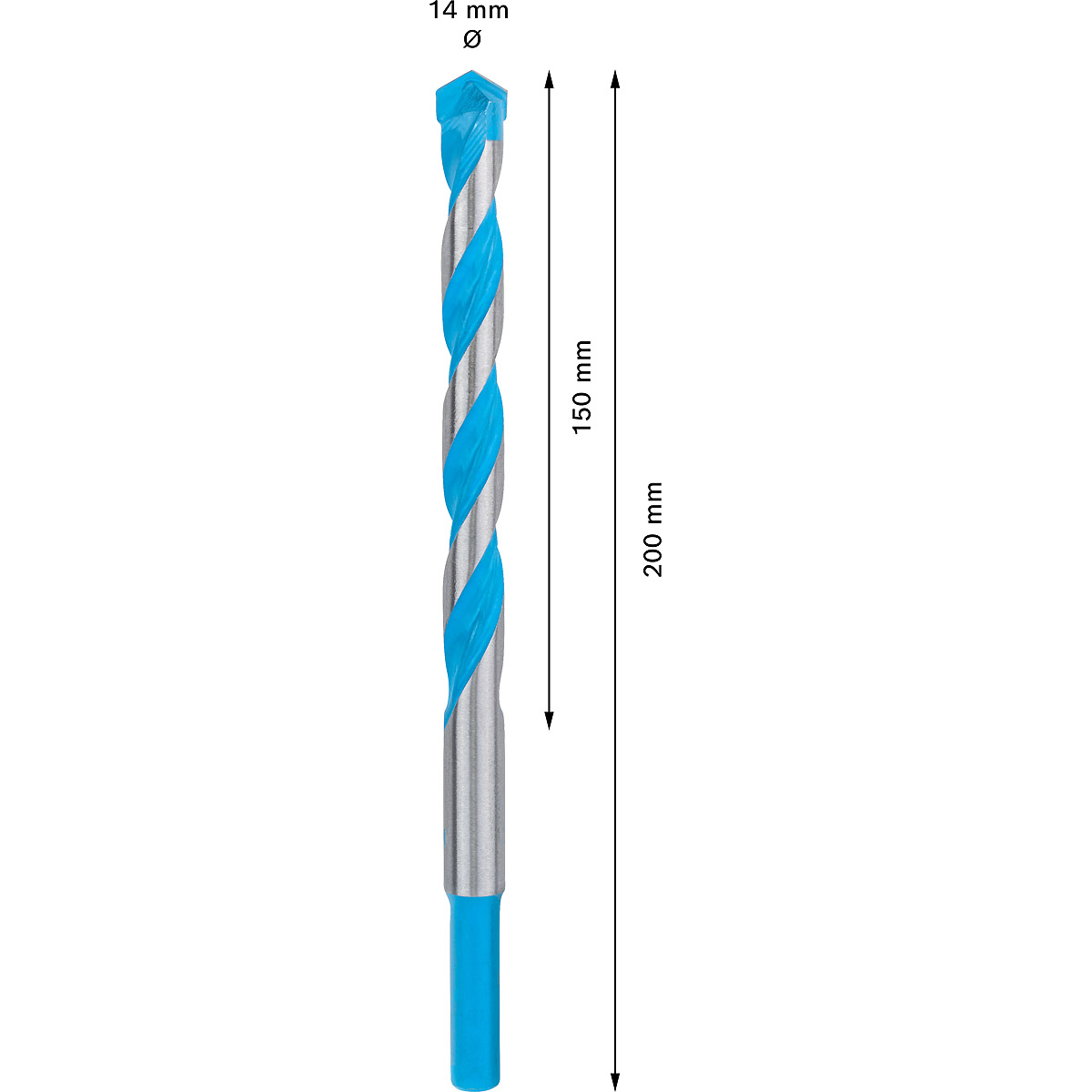 Bosch EXPERT CYL-9 MultiConstruction Bohrer, für Dreh- und Schlagbohrer ø 14.00 mm