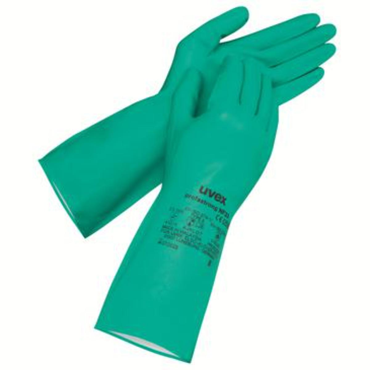 uvex Chemikalienschutzhandschuh profastrong NF33, 12 Paar