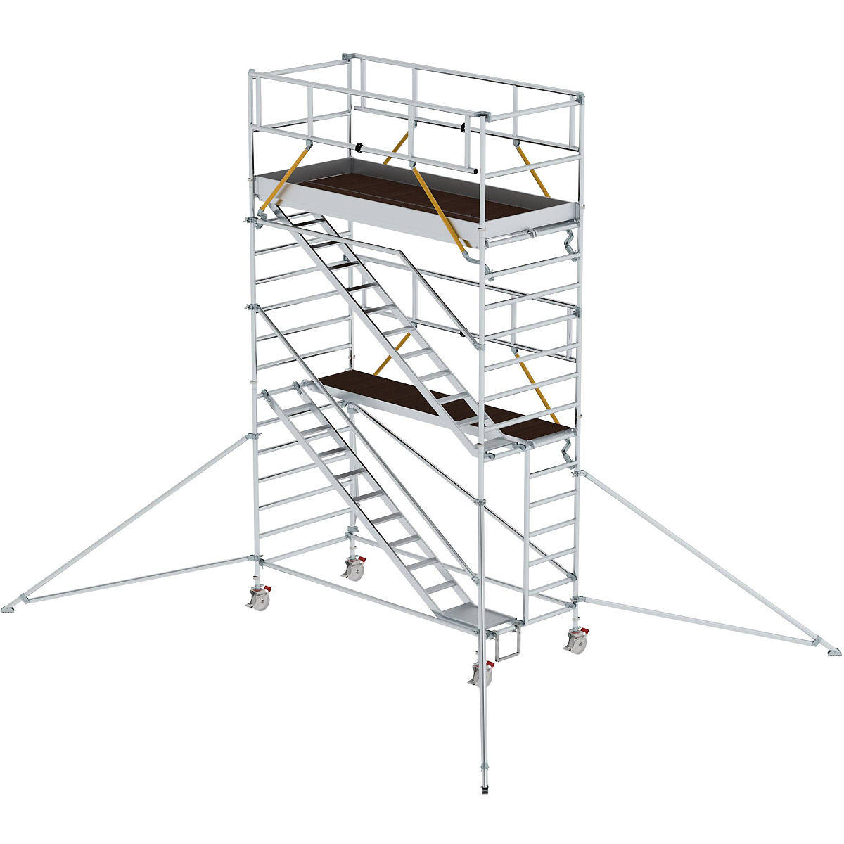 Munk Rollgerüst SG 1,35 x 3,0 m mit Schrägaufstiegen & Ausleger