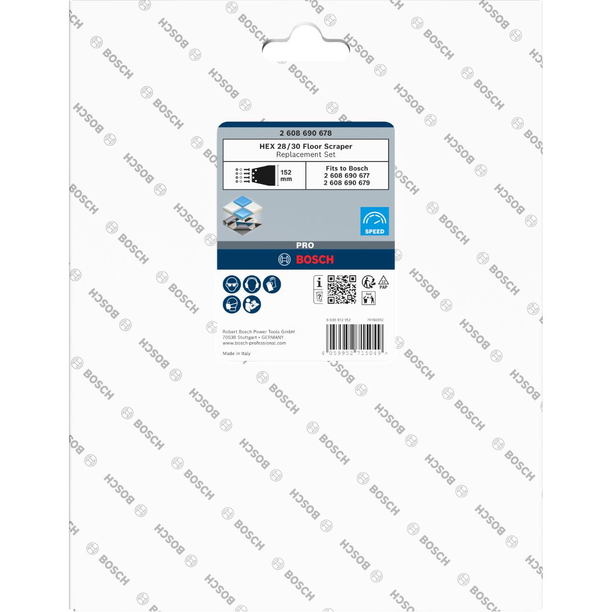 2608690678BO Bosch PRO HEX 28/30 Ersatzteil-Set für Bodenschaber