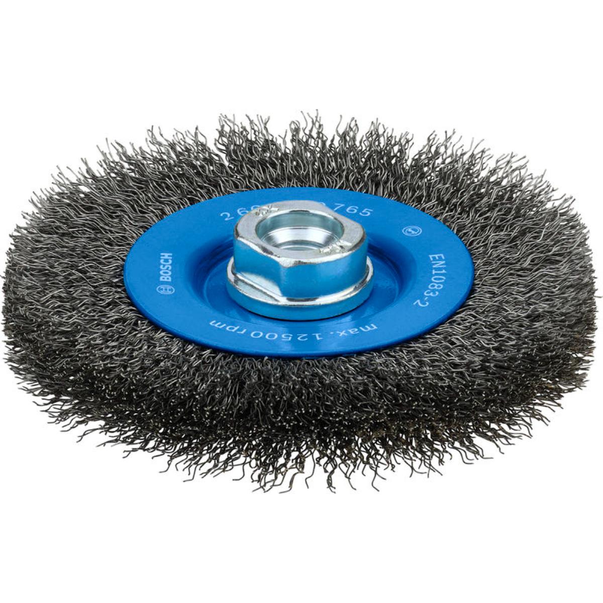 Bosch Metal clean Scheibenbürste, 115 x 0,3 mm, M14, gewellt