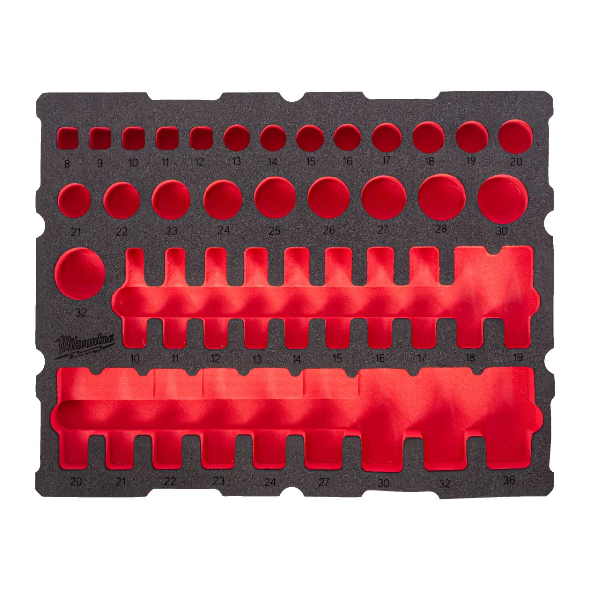 Milwaukee Ersatz-Einlage für 1/2" Steckschlüsseleinsätze PACKOUT Einlage