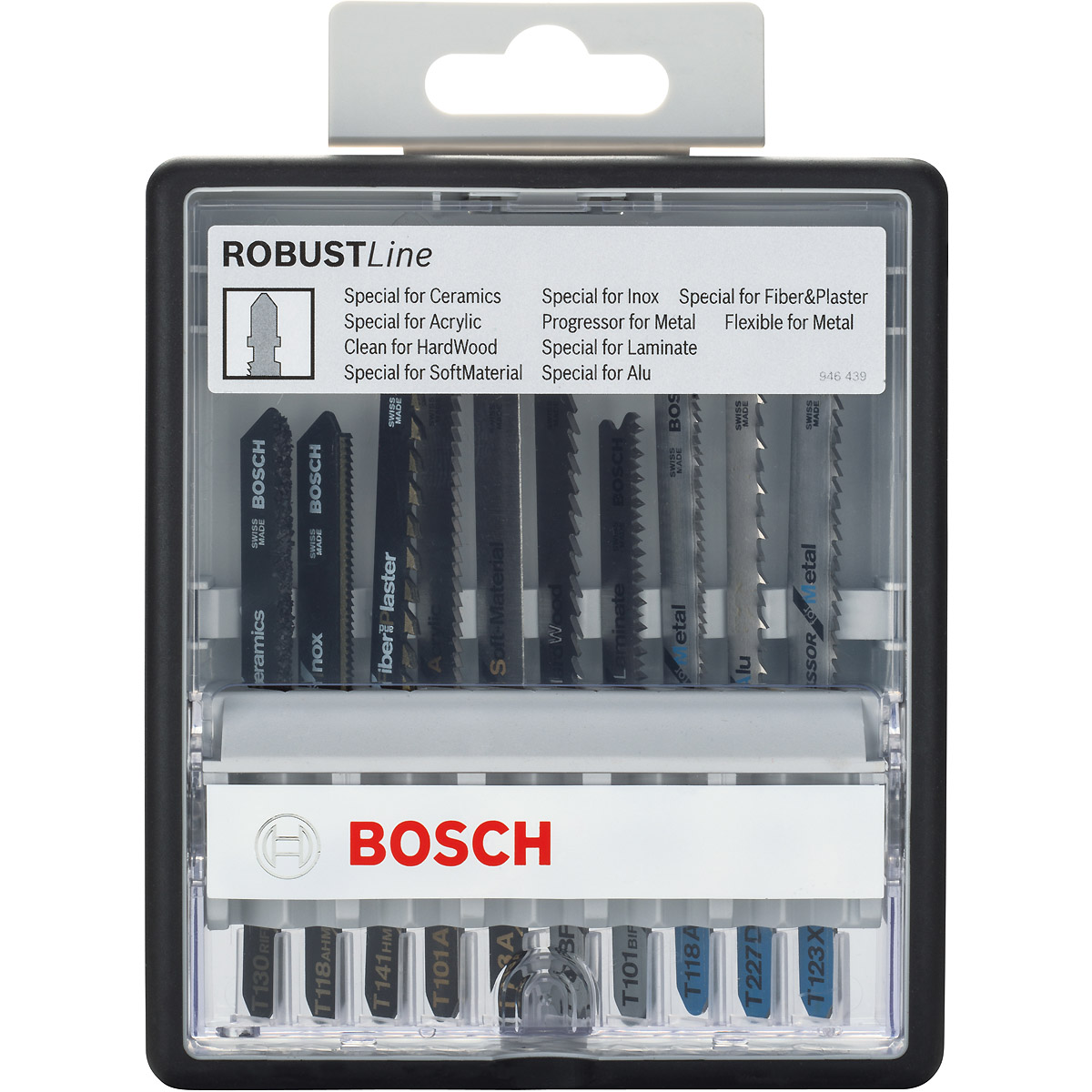 Bosch Stichsägeblatt-Set Robust Line Top Expert, T-Schaft, 10-teilig