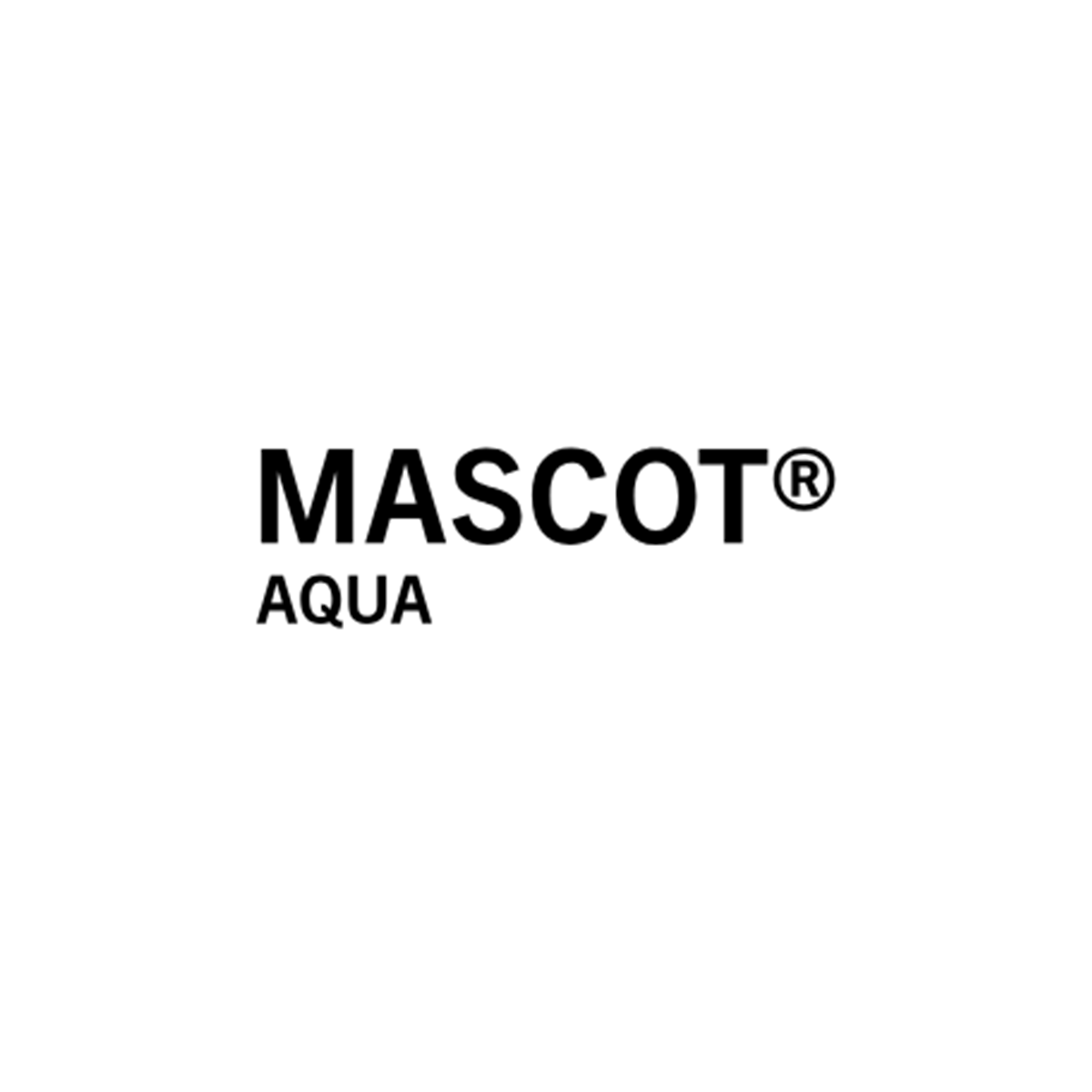 Mascot Aqua, Logo, Brandmark, Schwarz, Wasserzeichen