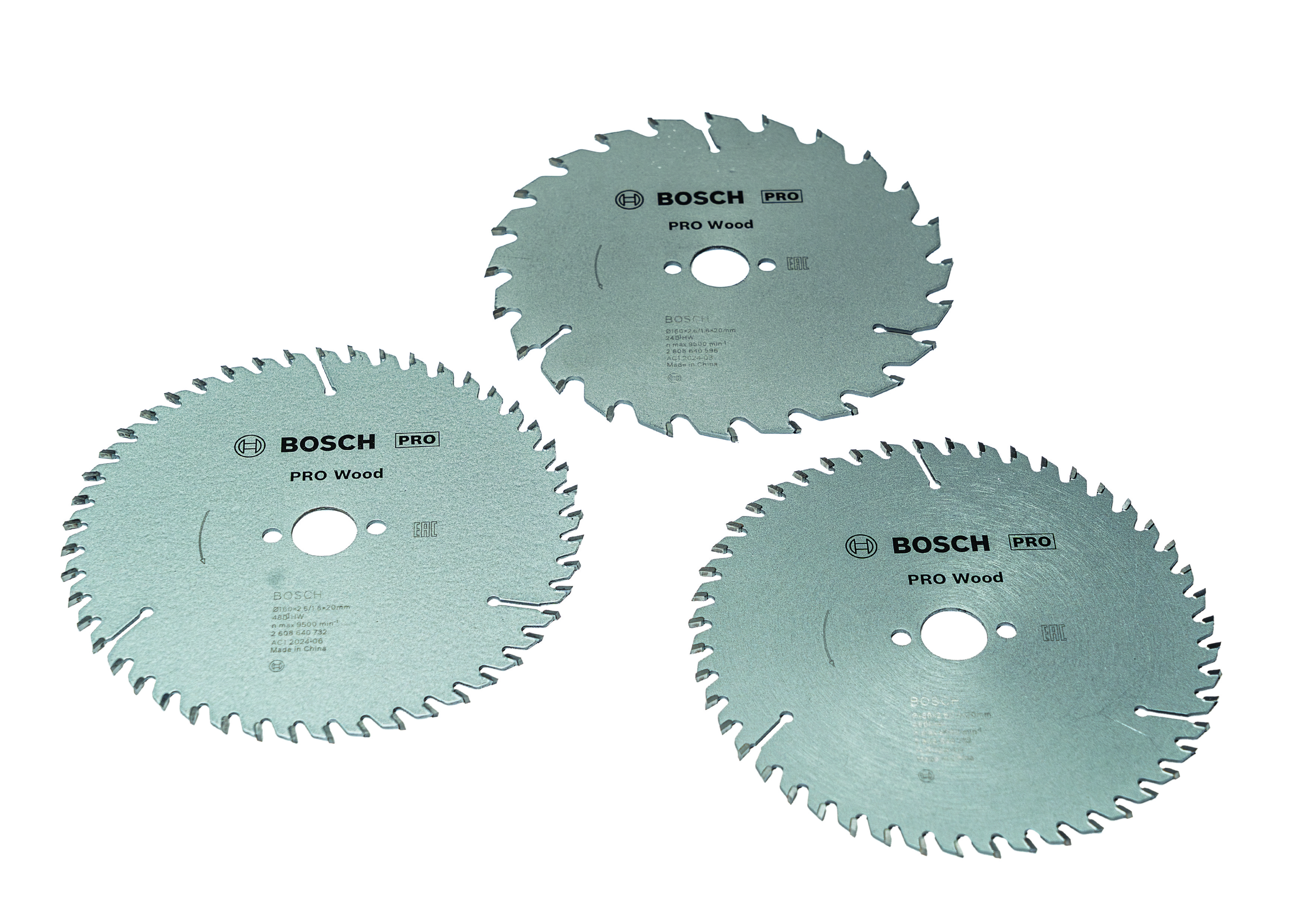 Bosch PRO Holz kreissägeblätter KSB, 160mm, 3er Pack