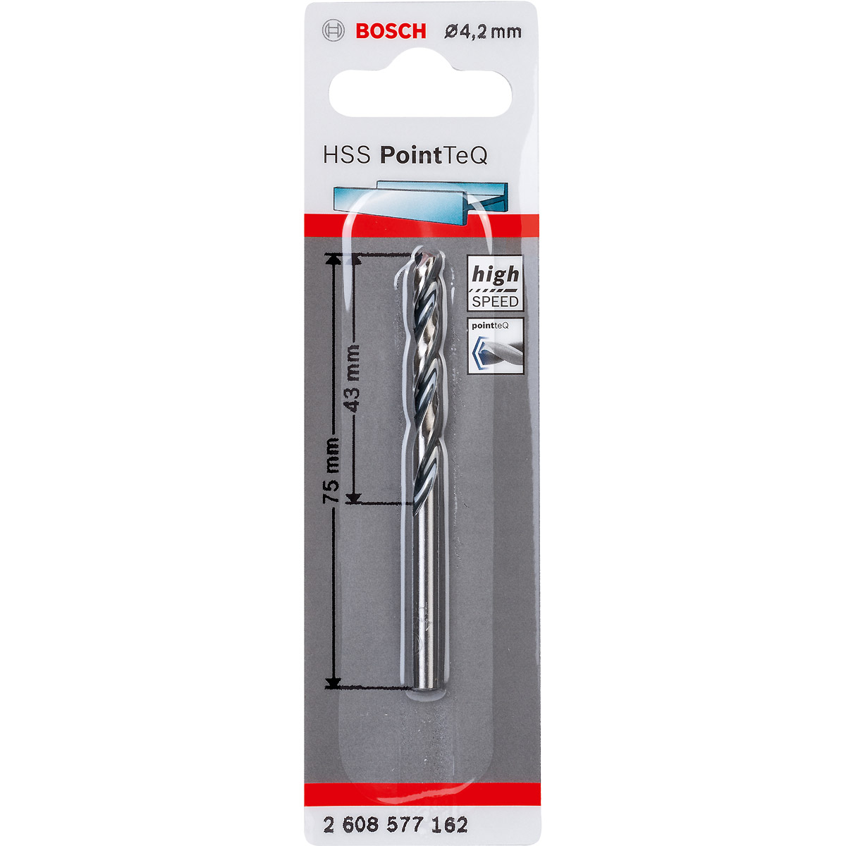 Bosch Metallspiralbohrer HSS PointTeQ, DIN 338