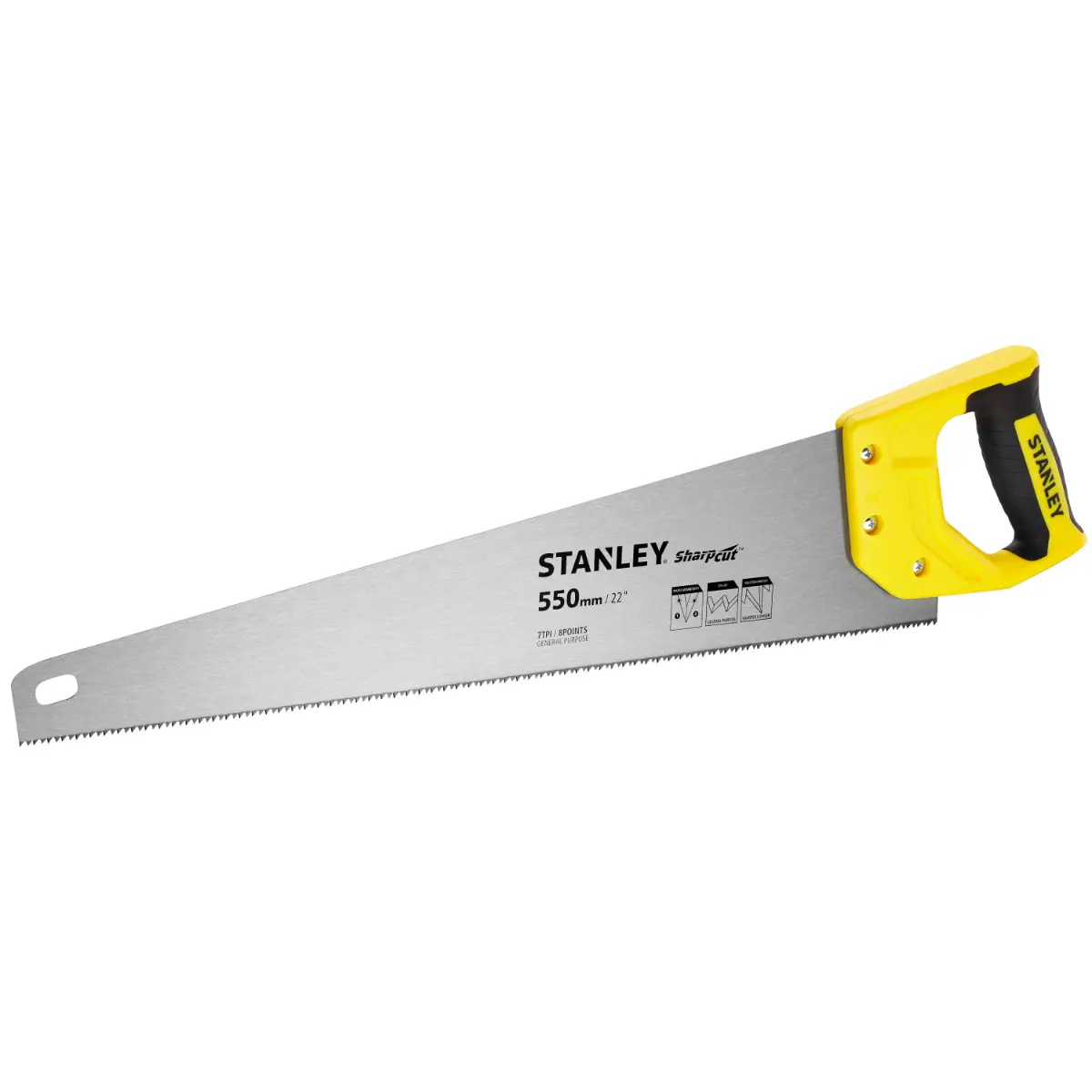 STANLEY Säge Sharp Cut 22”/550mm 7TPI