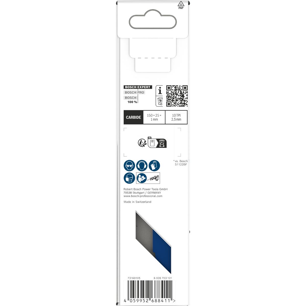 Bosch EXPERT Medium-Thick Tough Metal S955HHC Säbelsägeblatt, 1-Stück
