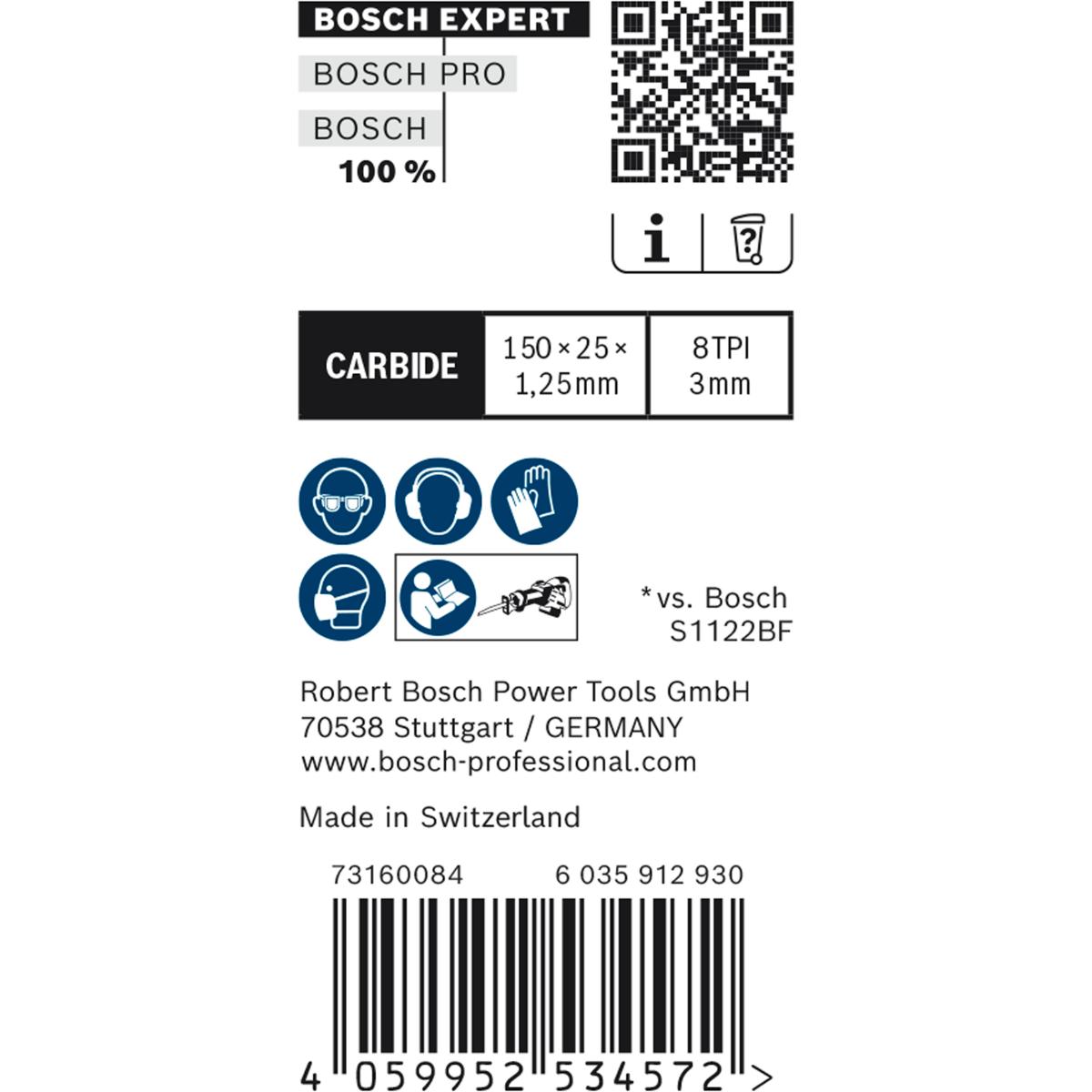 Bosch EXPERT ‘Thick Tough Metal’ S 955 CHC Säbelsägeblatt