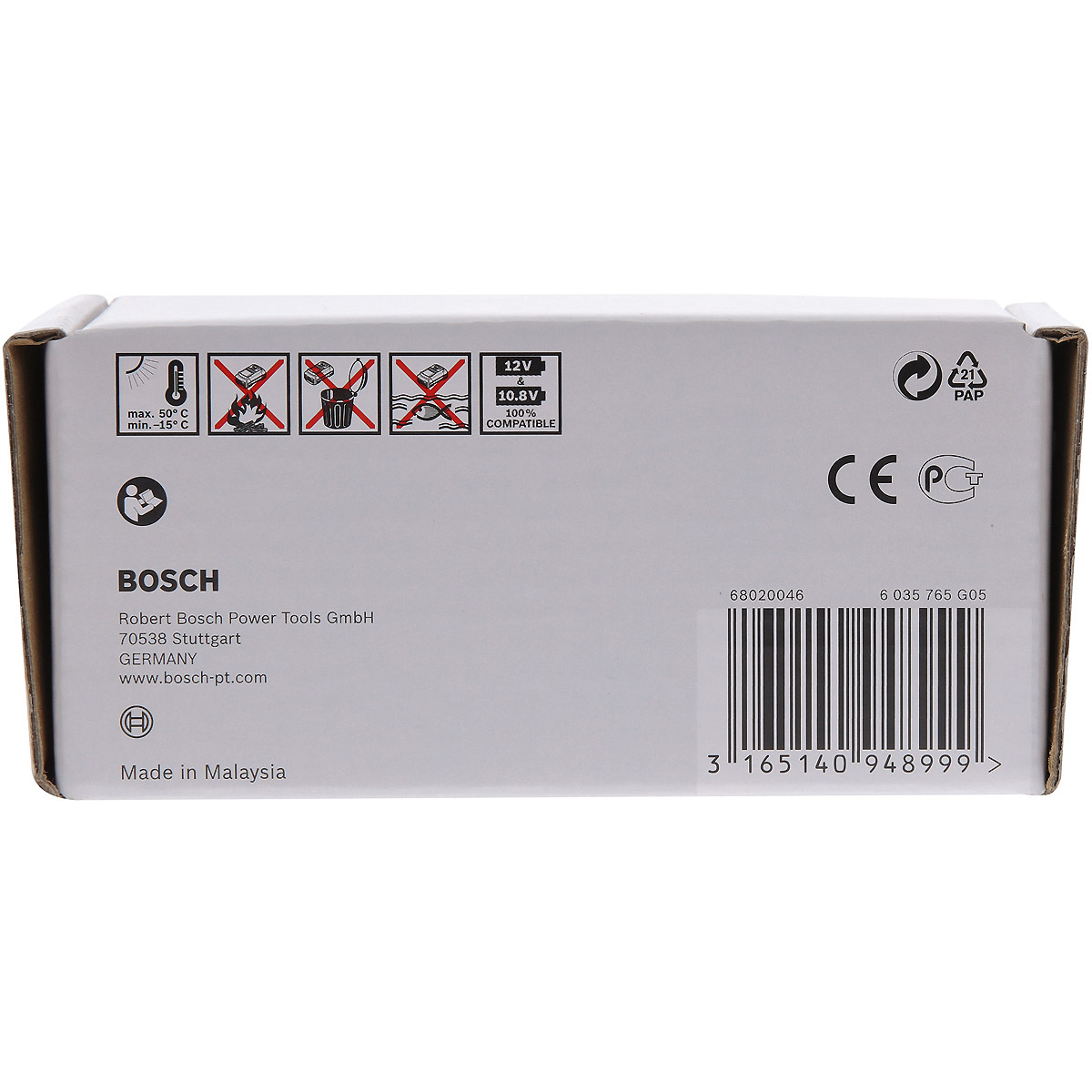 Bosch Stab-Li-Ion-Akkupack GBA 12 Volt 2.5 Ah