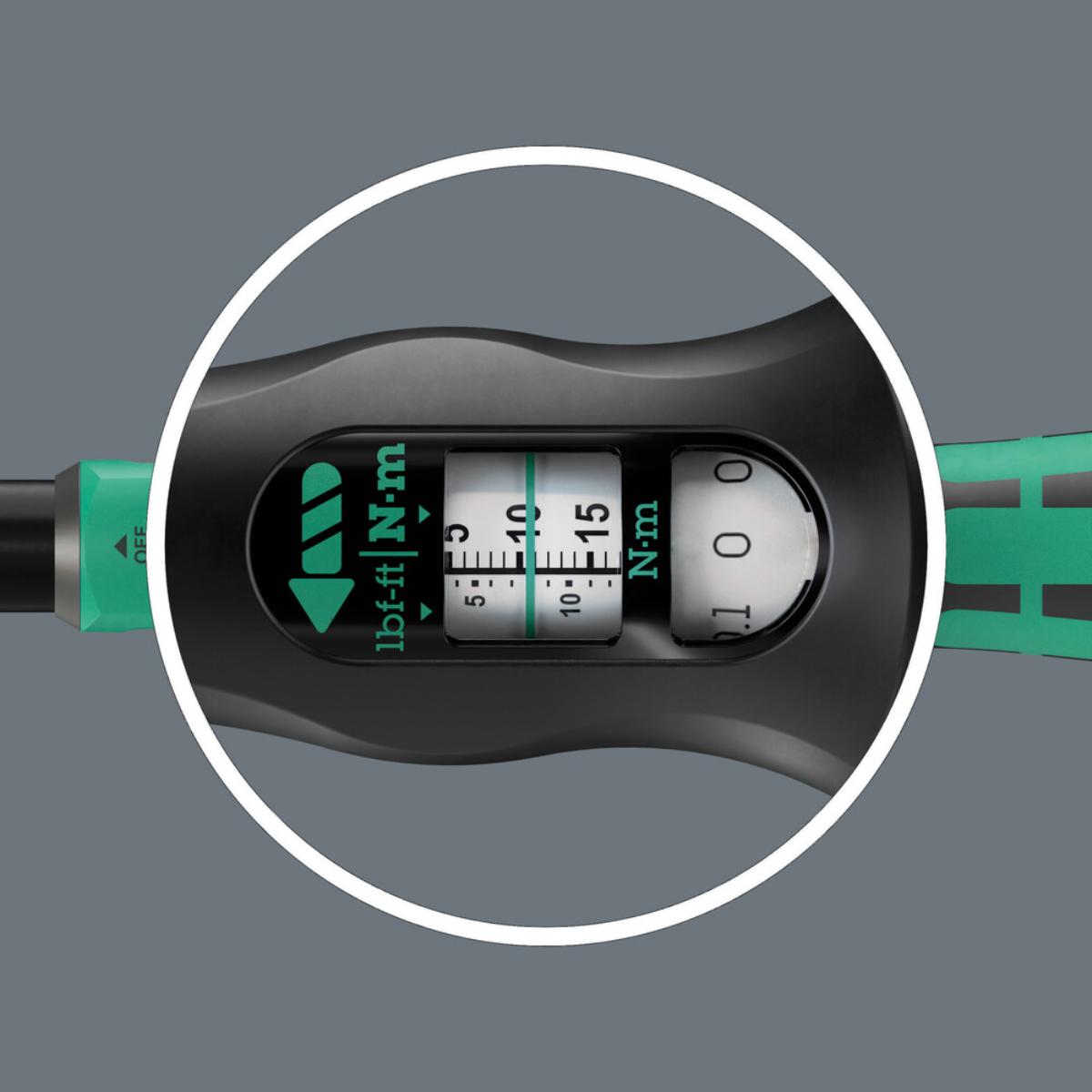 Wera Click-Torque Lock C 3 Drehmomentschlüssel, einstellbar, Umschaltknarre, Torque Lock Funktion, 40-200 Nm, 1/2 zoll x 40-200 Nm