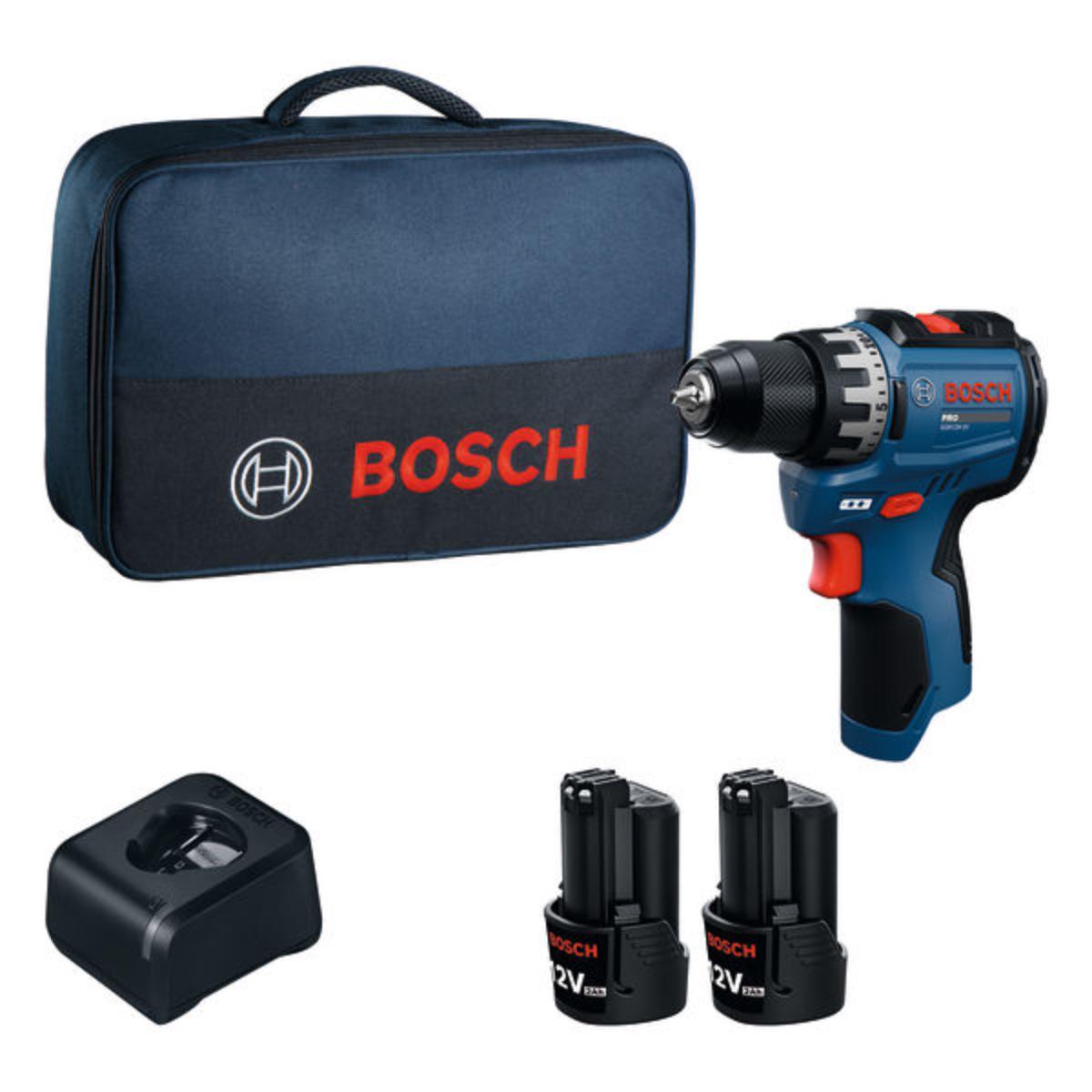 Bosch Akku-Bohrschrauber GSR12V-31, 2x Akku GBA12V-20 in Werkzeugtasche