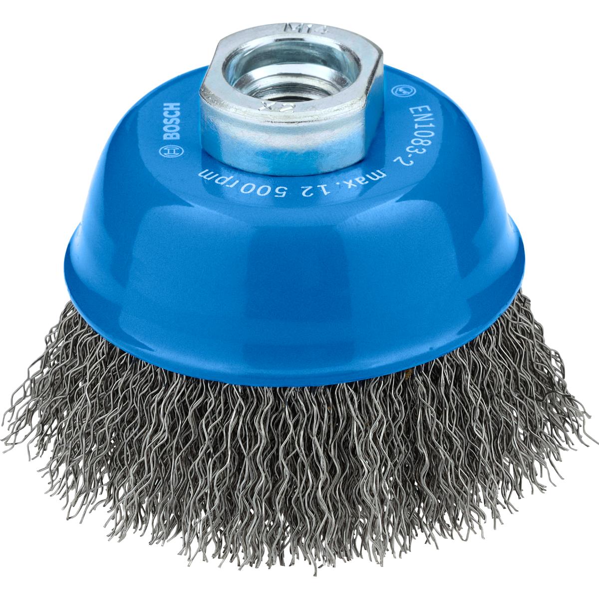 Bosch Metal clean Topfbürste, 75 x 0,3 mm,M10, gewellt