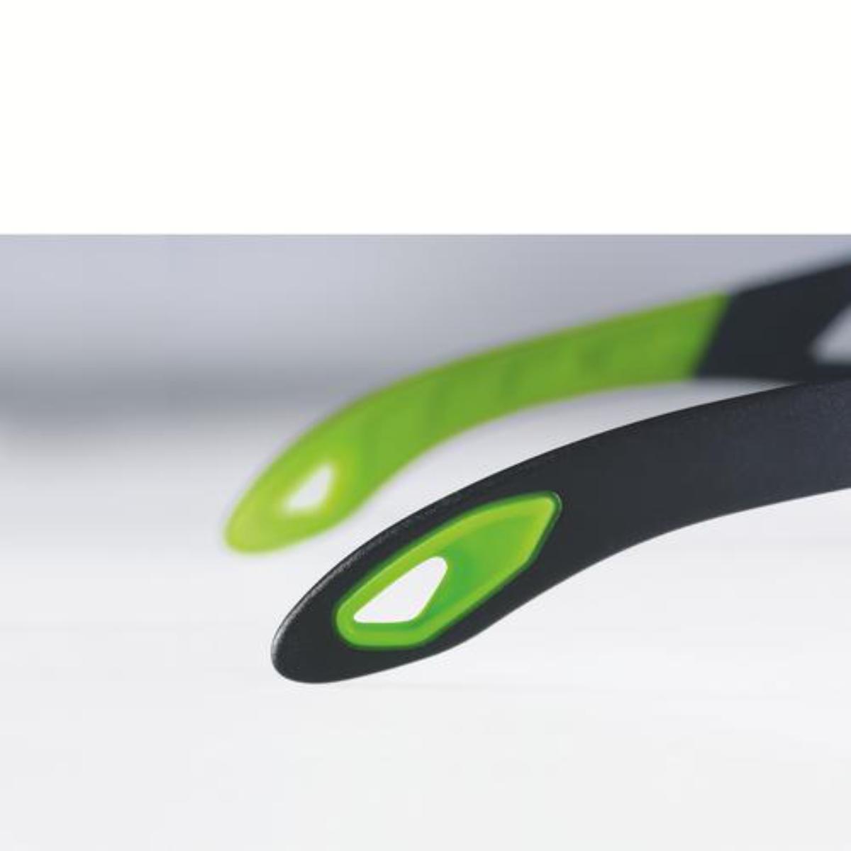 uvex Bügelbrille pheos schwarz, grün