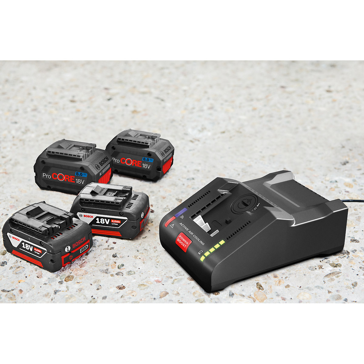 Bosch Starter-Set 2 x ProCORE18V 12.0Ah + GAL 18V-160 C + GCY 42