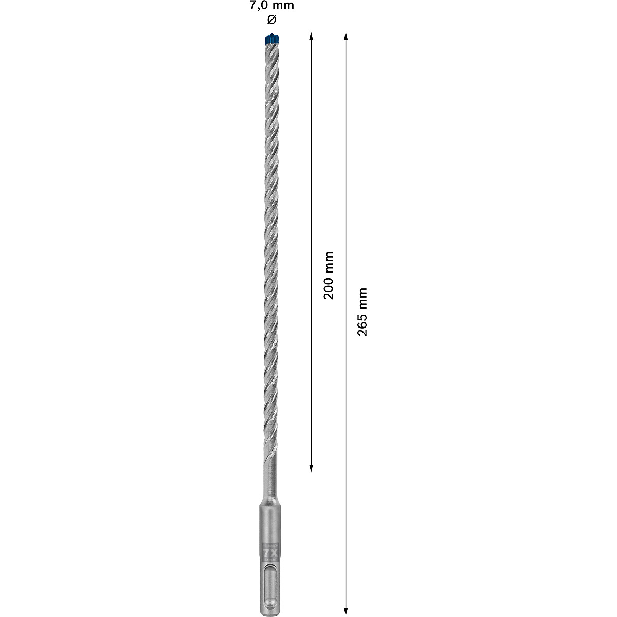 Bosch EXPERT SDS plus-7X Hammerbohrer, für Bohrhämmer ø 7 mm