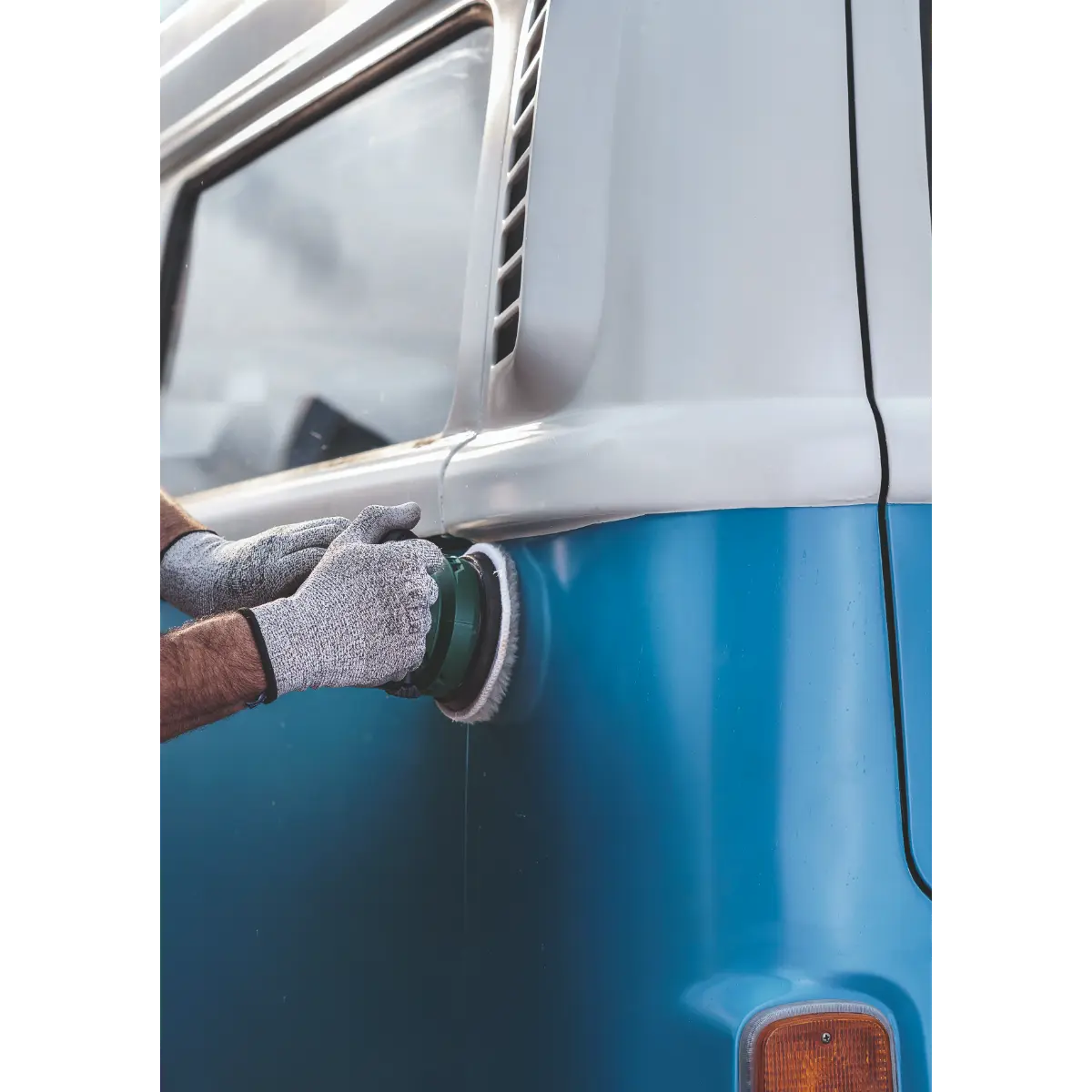 Bosch Lammwollhaube für Exzenterschleifer, 150 mm Klett