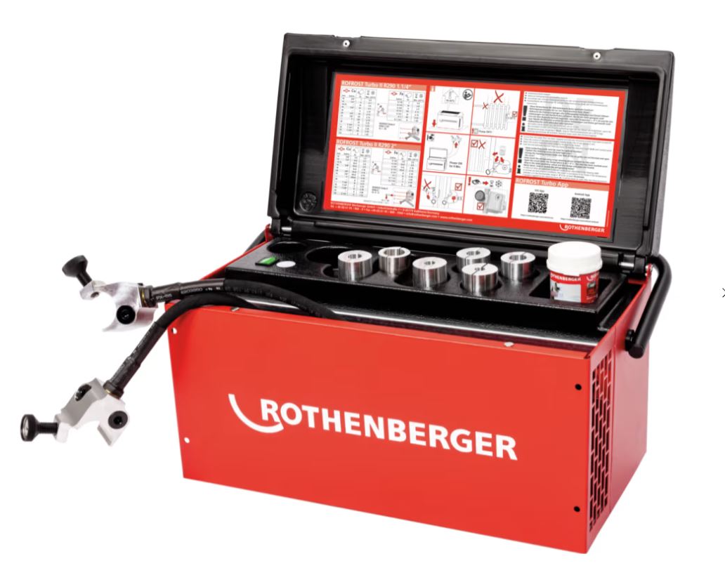Rothenberger Rohreinfriersystem ROFROST II R290 1.1/4 Zoll mit 6 Einsätze 230V