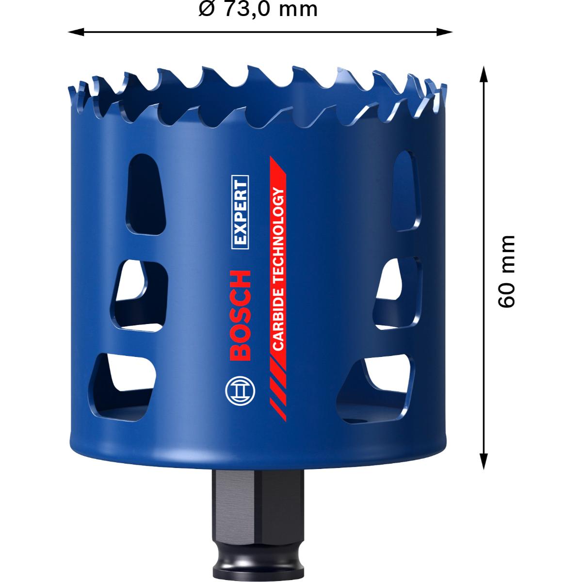 Bosch EXPERT Multi Material Power Change Plus-Lochsäge, 73 x 60 mm
