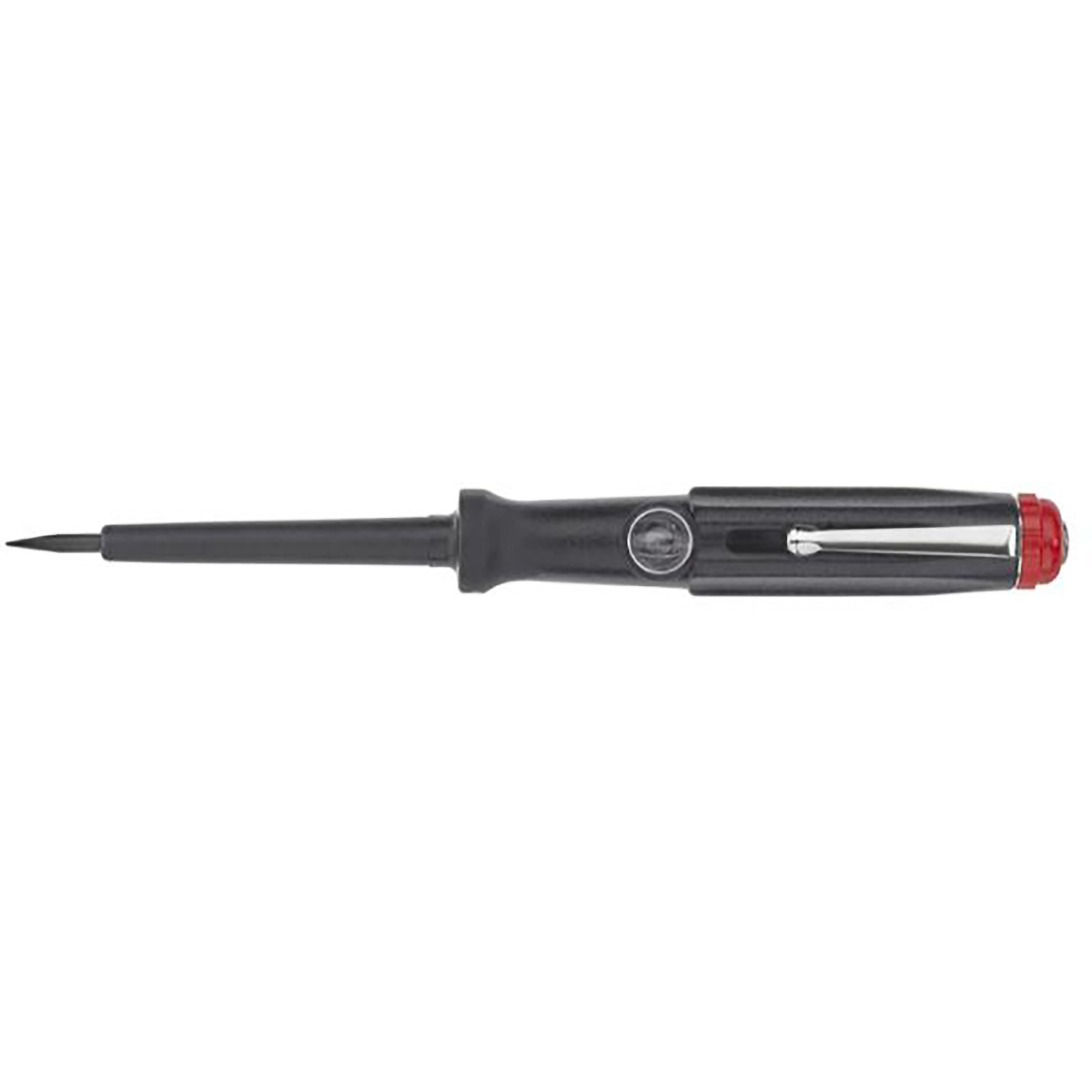 Wiha Spannungsprüfer 150-250 Volt Schlitz schwarz, mit Ansteckclip