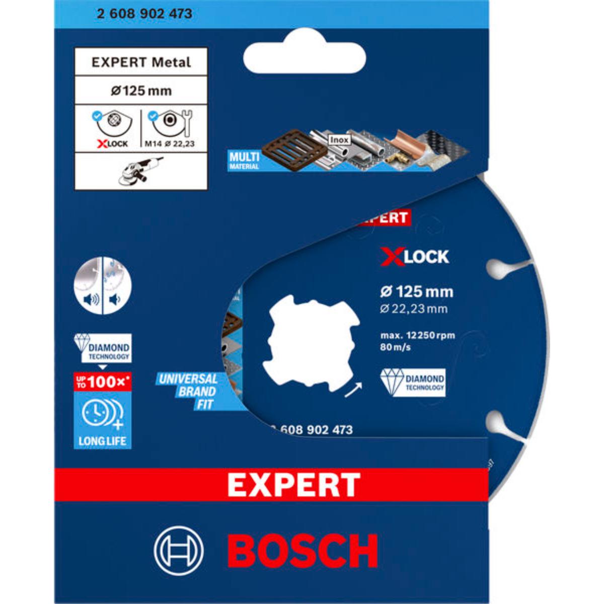 Bosch EXPERT Metal Diamanttrennscheibe, X-LOCK, 125 x 22,23 mm