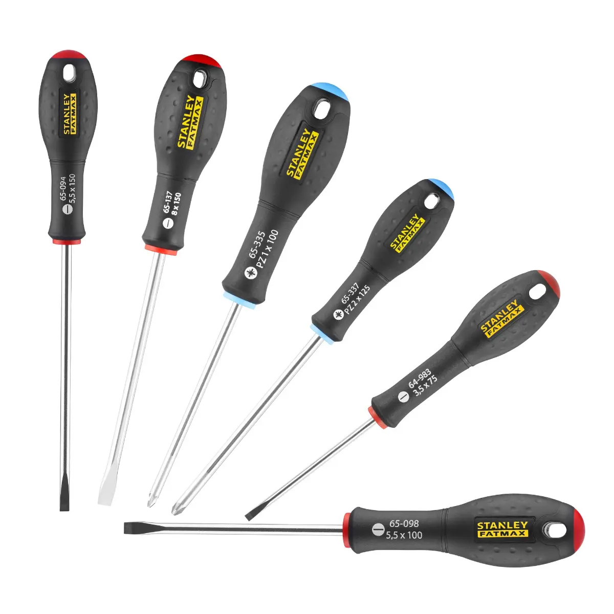 STANLEY FATMAX Schraubendreher-Set 6-teilig Schl. Pozidriv Qualitätsstahl sandgestrahlt