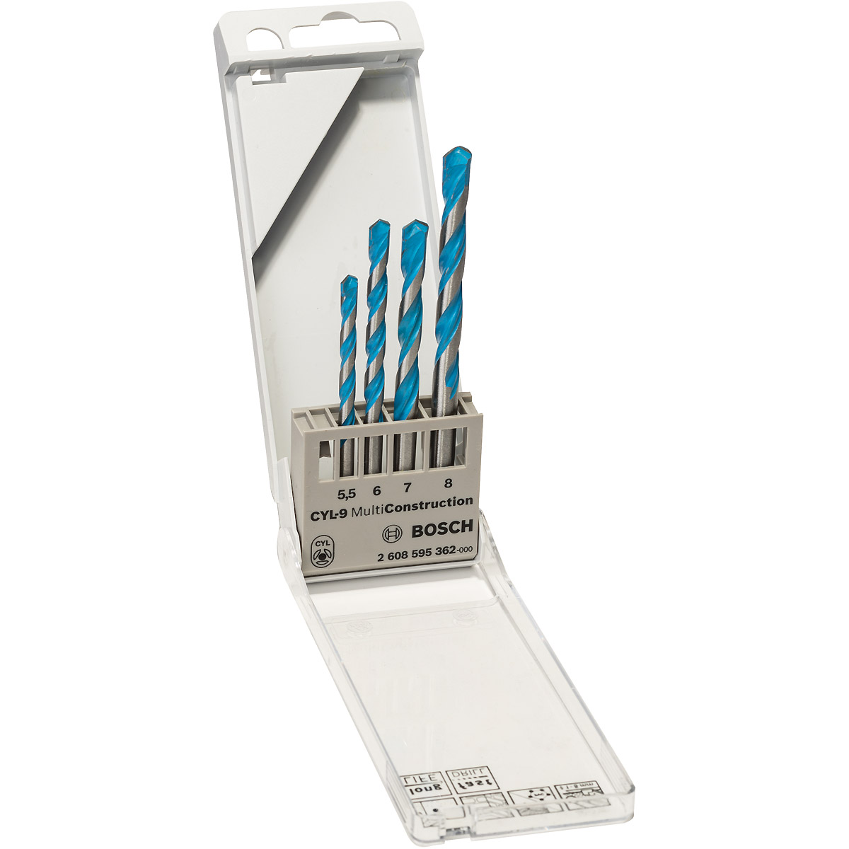 Bosch 4-tlg. Mehrzweckbohrer-Set CYL-9 Multi Construction 5.5/6/7/8 mm