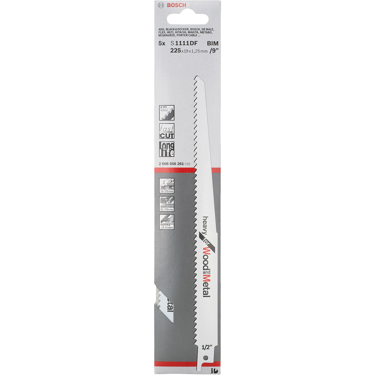 Bosch Säbelsägeblatt S 1111 DF Heavy for Wood and Metal