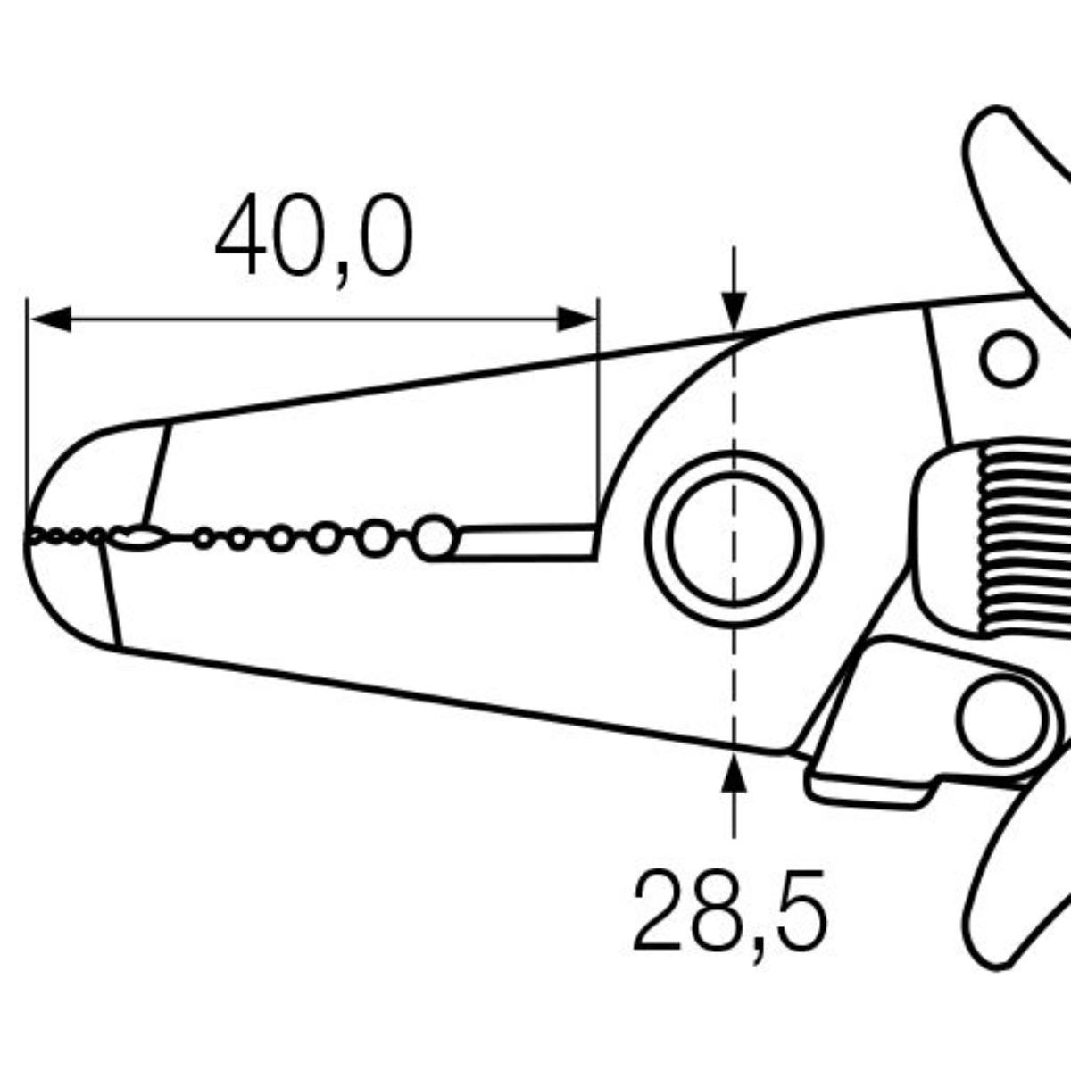 Wiha Abisolierzange Electronic Abisolierstationen 0,4-1,3 mm (Blisterverpackun)