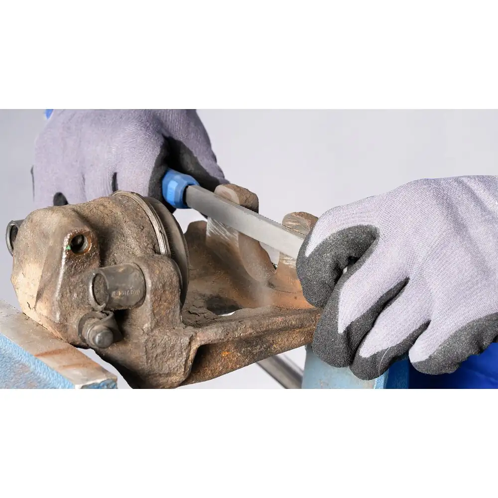 PFERD TOOLS Bremssattelfeile 200 mm x 12,5 mm gefräste Zahnung mit Griff