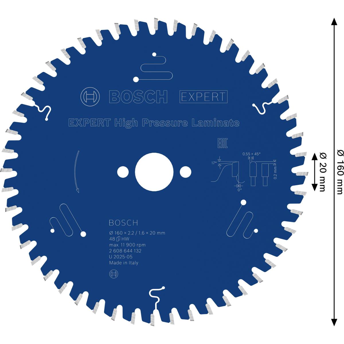 Bosch Kreissägeblatt Expert for High Pressure Laminate