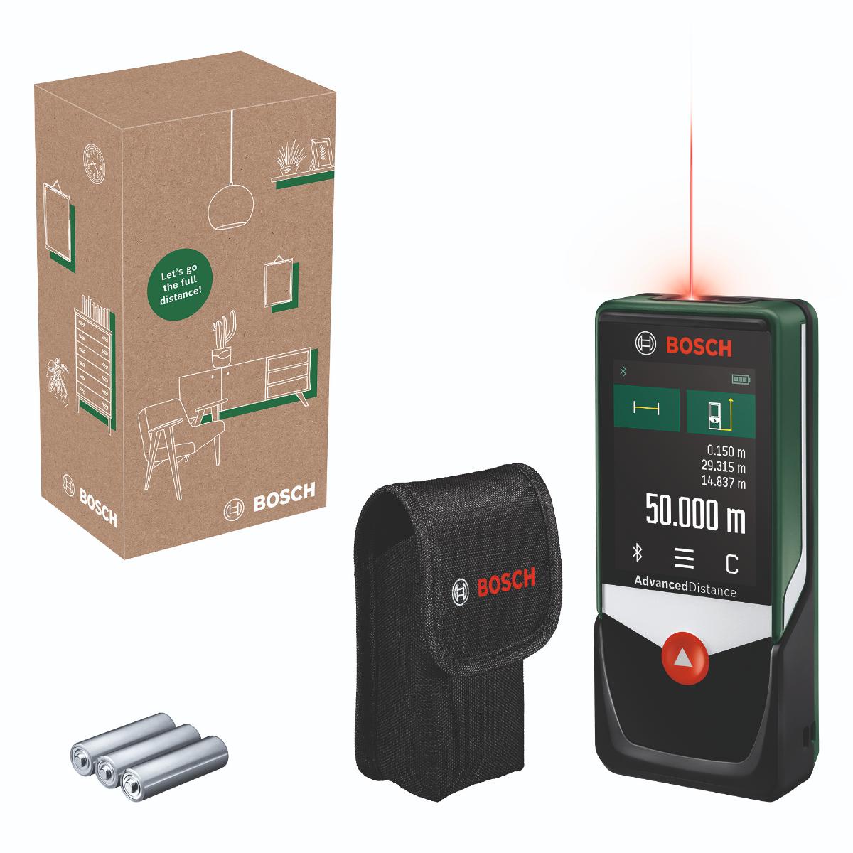 Bosch Digitaler Laser-Entfernungsmesser AdvancedDistance 50C ECO- Lieferkarton