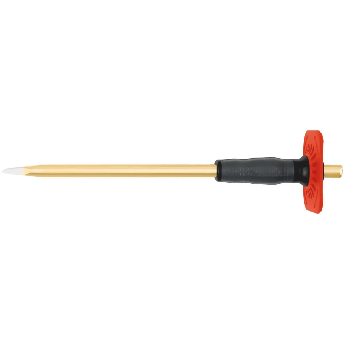 Rennsteig Flachmeißel mit Handschutz 27 x 350 mm, lackiert