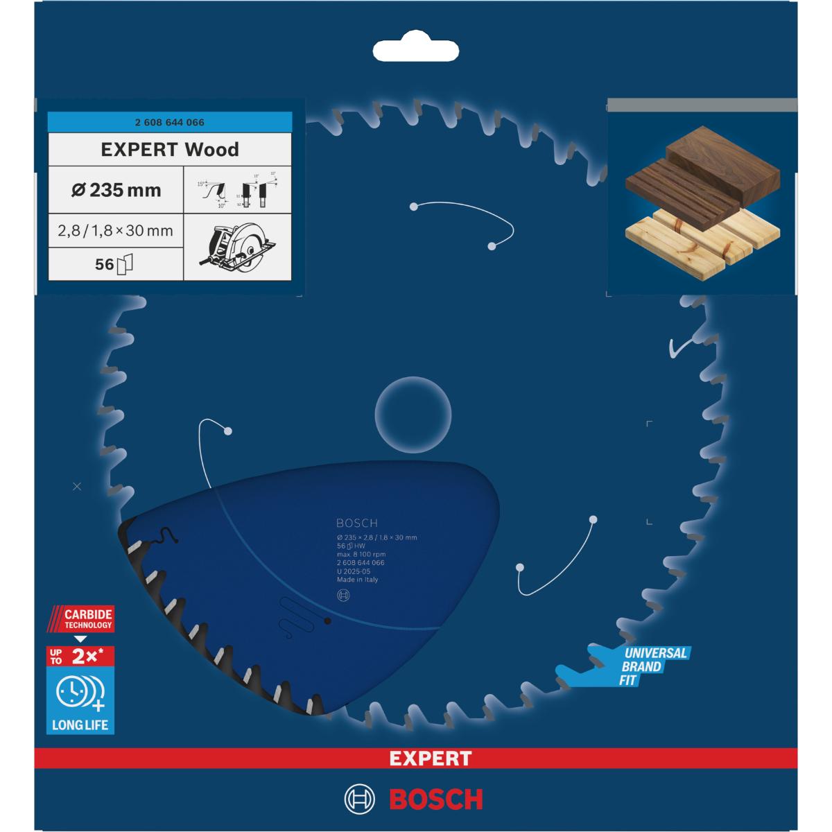 Bosch Kreissägeblatt Expert for Wood ø 235 mm