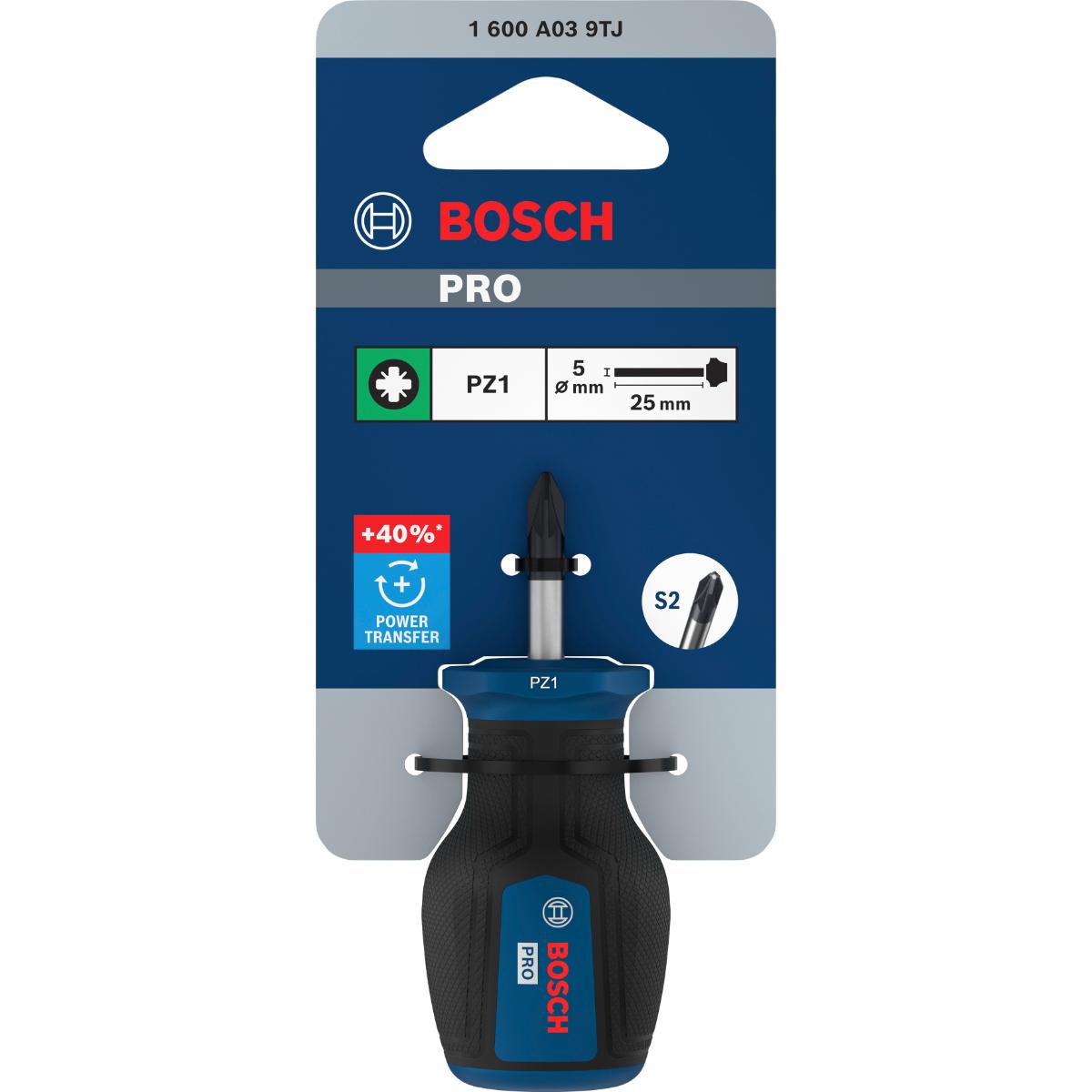 Bosch PRO Stubby-Schraubendreher PZ1 x 25 mm