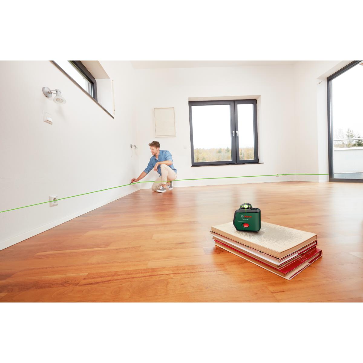 Bosch Kreuzlinien-Laser PLL360-15G Premium Set, 1 x Akku BA 3.6V 2.0Ah in Tasche