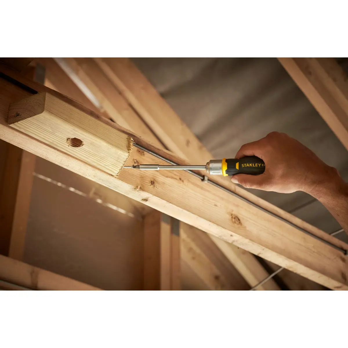 STANLEY FATMAX Bit-Schraubendreher mit Ratsche 12 Bits: 5mm, 6,5mm, 8mm, PH1, PH2, PH3