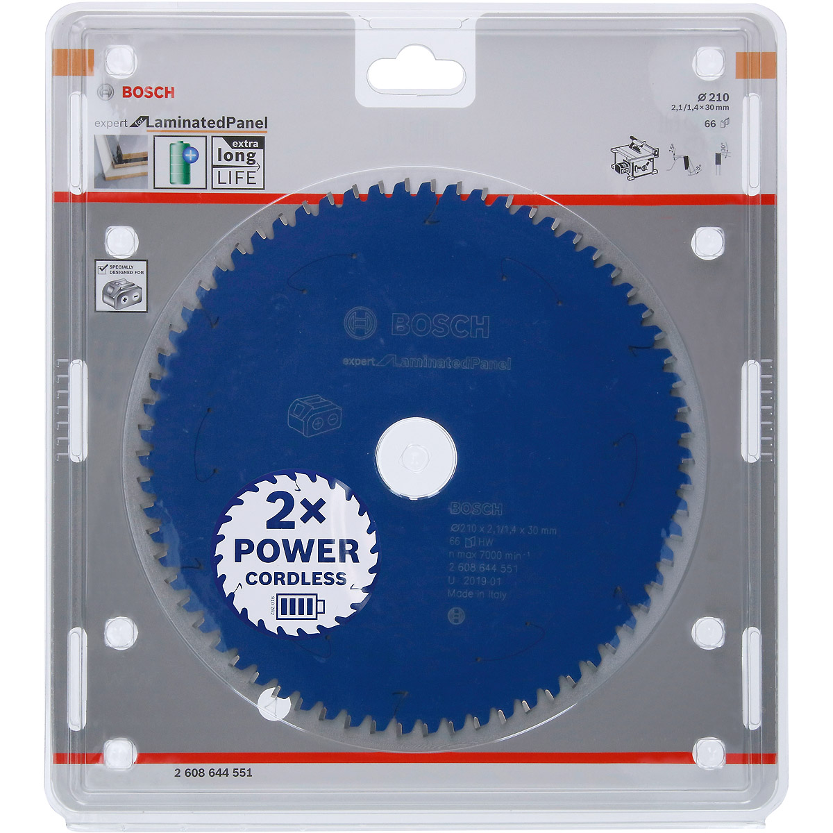 Bosch Akku-Kreissägeblatt Expert for Laminated Panel