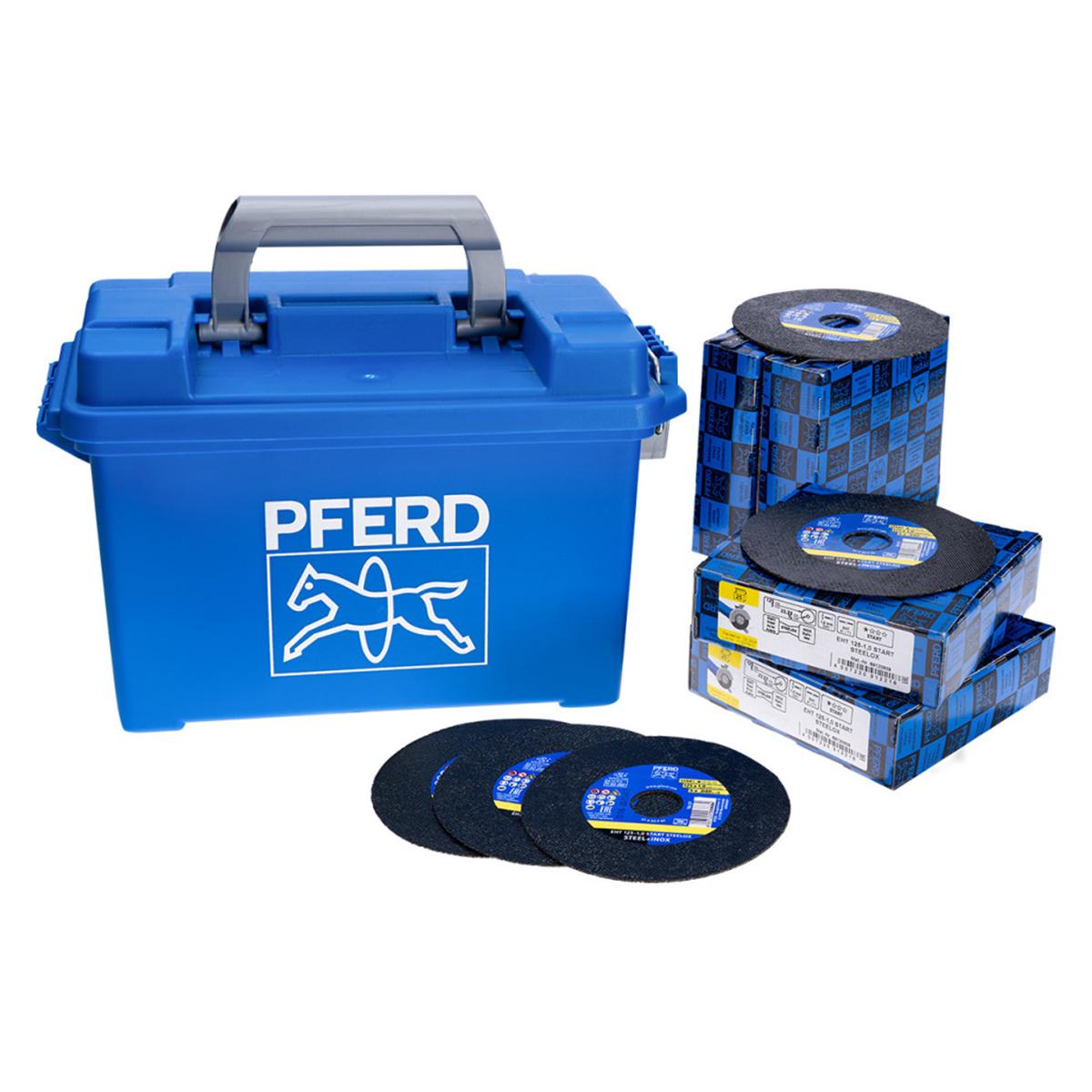 PFERD TOOLS Trennscheibe EHT 115x1,0x22,23 mm gerade Startlinie START STEELOX für Stahl/Edelstahl - 100 Stück