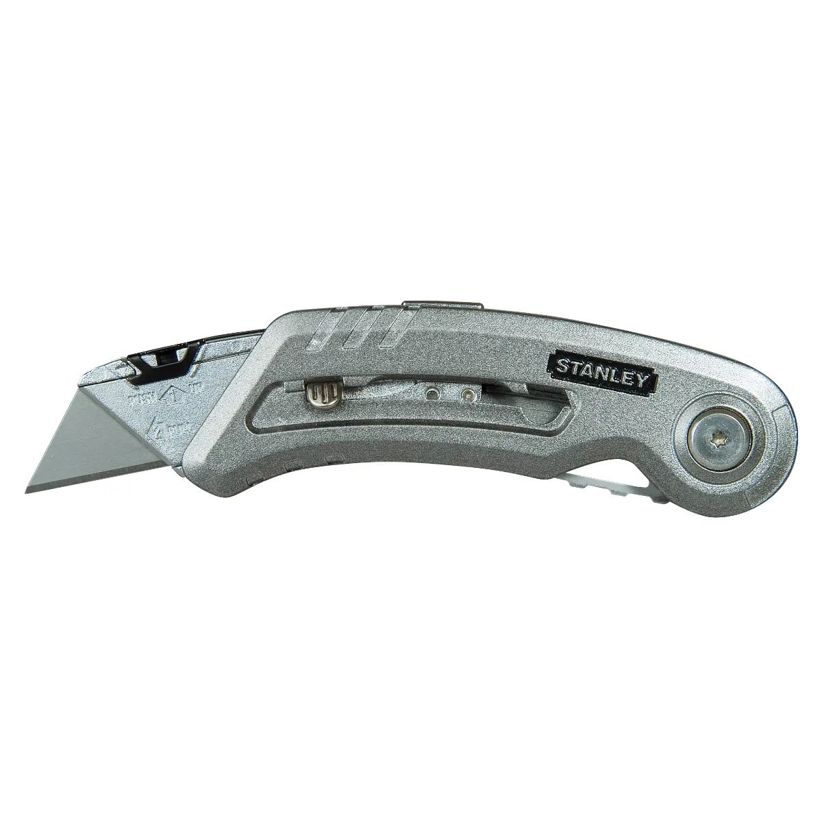 STANLEY Universalmesser Quickslide II mit einziehbarer Trapezklinge und klappbarer Klinge