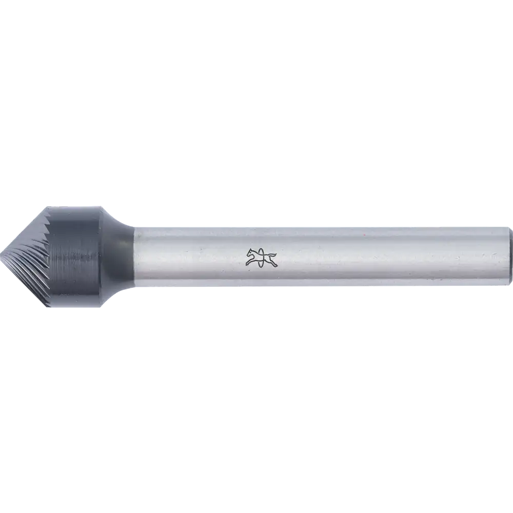PFERD TOOLS Hartmetall Hochleistungsfrässtift Kegelsenkform KSK 10x05mm Schaft-Ø 6mm Z5 HICOAT beschichtet für Anfas-/Entgratarbeiten Robotereinsatz