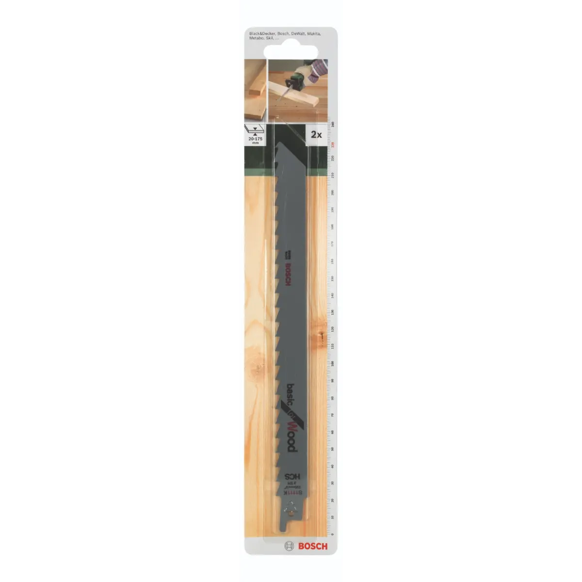 Bosch Säbelsägeblatt HCS, S 1111 K Basic for Wood